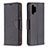 Custodia Portafoglio In Pelle Cover con Supporto B06F per Samsung Galaxy M32 5G Nero