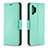 Custodia Portafoglio In Pelle Cover con Supporto B06F per Samsung Galaxy M32 5G Verde