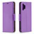 Custodia Portafoglio In Pelle Cover con Supporto B06F per Samsung Galaxy M32 5G Viola