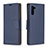 Custodia Portafoglio In Pelle Cover con Supporto B06F per Samsung Galaxy Note 10 5G Blu