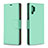 Custodia Portafoglio In Pelle Cover con Supporto B06F per Samsung Galaxy Note 10 Plus 5G Verde