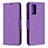 Custodia Portafoglio In Pelle Cover con Supporto B06F per Samsung Galaxy Note 20 5G Viola