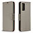 Custodia Portafoglio In Pelle Cover con Supporto B06F per Samsung Galaxy S20 Lite 5G Grigio