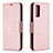 Custodia Portafoglio In Pelle Cover con Supporto B06F per Samsung Galaxy S20 Lite 5G Oro Rosa