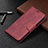 Custodia Portafoglio In Pelle Cover con Supporto B06F per Samsung Galaxy S21 Plus 5G Rosso