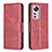Custodia Portafoglio In Pelle Cover con Supporto B06F per Xiaomi Mi 12X 5G Rosso