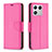 Custodia Portafoglio In Pelle Cover con Supporto B06F per Xiaomi Mi 13 5G Rosa Caldo