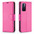 Custodia Portafoglio In Pelle Cover con Supporto B06F per Xiaomi Poco M4 Pro 5G Rosa Caldo