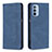 Custodia Portafoglio In Pelle Cover con Supporto B07F per Motorola Moto G31 Blu