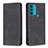Custodia Portafoglio In Pelle Cover con Supporto B07F per Motorola Moto G71 5G Nero