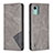 Custodia Portafoglio In Pelle Cover con Supporto B07F per Nokia C12 Pro Grigio