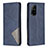 Custodia Portafoglio In Pelle Cover con Supporto B07F per Oppo F19 Pro+ Plus 5G Blu