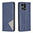 Custodia Portafoglio In Pelle Cover con Supporto B07F per Oppo F21 Pro 4G Blu