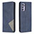 Custodia Portafoglio In Pelle Cover con Supporto B07F per Oppo Reno6 5G Blu