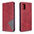 Custodia Portafoglio In Pelle Cover con Supporto B07F per Samsung Galaxy M40S Rosso