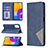 Custodia Portafoglio In Pelle Cover con Supporto B07F per Samsung Galaxy M52 5G