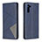 Custodia Portafoglio In Pelle Cover con Supporto B07F per Samsung Galaxy Note 10 5G Blu