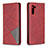 Custodia Portafoglio In Pelle Cover con Supporto B07F per Samsung Galaxy Note 10 5G Rosso