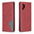Custodia Portafoglio In Pelle Cover con Supporto B07F per Samsung Galaxy Note 10 Plus 5G Rosso
