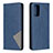 Custodia Portafoglio In Pelle Cover con Supporto B07F per Samsung Galaxy Note 20 5G Blu
