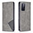 Custodia Portafoglio In Pelle Cover con Supporto B07F per Xiaomi Redmi Note 11T 5G Grigio