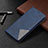 Custodia Portafoglio In Pelle Cover con Supporto B08F per Google Pixel 6 Pro 5G Blu