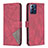 Custodia Portafoglio In Pelle Cover con Supporto B08F per Motorola Moto G Power (2022) Rosso
