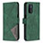Custodia Portafoglio In Pelle Cover con Supporto B08F per OnePlus Nord N200 5G Verde