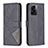 Custodia Portafoglio In Pelle Cover con Supporto B08F per Oppo A56S 5G Nero