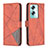 Custodia Portafoglio In Pelle Cover con Supporto B08F per Oppo A79 5G Arancione