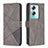 Custodia Portafoglio In Pelle Cover con Supporto B08F per Oppo A79 5G Grigio