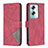Custodia Portafoglio In Pelle Cover con Supporto B08F per Oppo A79 5G Rosso