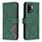 Custodia Portafoglio In Pelle Cover con Supporto B08F per Oppo F19 Pro Verde