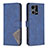 Custodia Portafoglio In Pelle Cover con Supporto B08F per Oppo F21 Pro 4G Blu