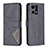 Custodia Portafoglio In Pelle Cover con Supporto B08F per Oppo F21 Pro 4G Nero