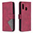 Custodia Portafoglio In Pelle Cover con Supporto B08F per Samsung Galaxy A20e Rosso