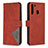 Custodia Portafoglio In Pelle Cover con Supporto B08F per Samsung Galaxy A21 Arancione