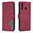 Custodia Portafoglio In Pelle Cover con Supporto B08F per Samsung Galaxy A21 Rosso