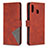 Custodia Portafoglio In Pelle Cover con Supporto B08F per Samsung Galaxy A30 Arancione