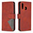 Custodia Portafoglio In Pelle Cover con Supporto B08F per Samsung Galaxy A40 Arancione