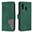 Custodia Portafoglio In Pelle Cover con Supporto B08F per Samsung Galaxy A40 Verde