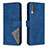 Custodia Portafoglio In Pelle Cover con Supporto B08F per Samsung Galaxy A70 Blu