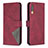 Custodia Portafoglio In Pelle Cover con Supporto B08F per Samsung Galaxy A70 Rosso