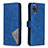 Custodia Portafoglio In Pelle Cover con Supporto B08F per Samsung Galaxy A81 Blu