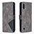 Custodia Portafoglio In Pelle Cover con Supporto B08F per Samsung Galaxy M10 Grigio