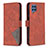 Custodia Portafoglio In Pelle Cover con Supporto B08F per Samsung Galaxy M32 4G Arancione