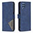 Custodia Portafoglio In Pelle Cover con Supporto B08F per Samsung Galaxy M32 4G Blu