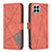 Custodia Portafoglio In Pelle Cover con Supporto B08F per Samsung Galaxy M33 5G Arancione