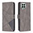 Custodia Portafoglio In Pelle Cover con Supporto B08F per Samsung Galaxy M33 5G Grigio