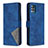 Custodia Portafoglio In Pelle Cover con Supporto B08F per Samsung Galaxy M40S Blu